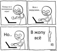 Поищу ка я взломанные игры! Все с вирусами... Но.. В жопу всё