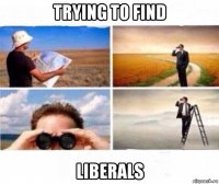 trying to find liberals