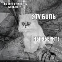 ну почему мне так больно??? нет уберите эту боль       