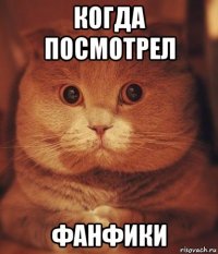 когда посмотрел фанфики