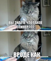 Вы знаете что такое спинер??? ........ Вроде как.......