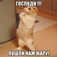 господи !!! пошли нам жару!