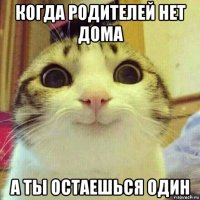 когда родителей нет дома а ты остаешься один