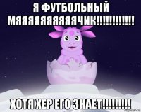 я футбольный мяяяяяяяяяячик!!!!!!!!!!!! хотя хер его знает!!!!!!!!!