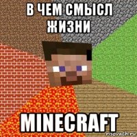 в чем смысл жизни minecraft