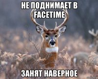 не поднимает в facetime занят наверное