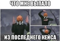 что мне выпало из последнего кейса