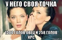 у него своя точка 1300 голов овец и 258 голов крс