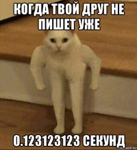 когда твой друг не пишет уже 0.123123123 секунд