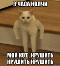 3 часа нолчи мой кот . крушить крушить крушить