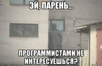  программистами не интересуешься?