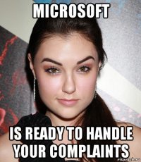 microsoft is ready to handle your complaints