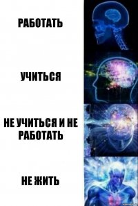 Работать Учиться Не учиться и не работать Не жить