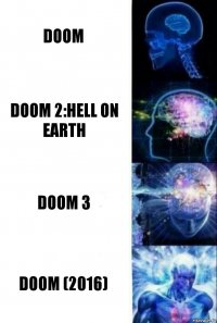 DooM DooM 2:Hell on Earth DooM 3 DooM (2016)