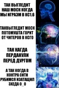 так выгледит наш моск когда мы играэм в кс1.6 таквыгледит моск потомушта горит от читеров в ксго так кагда перданули перед дургом а так когда в контра сити рубимся изатащил 3хеда 0_0