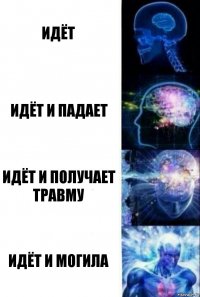 Идёт идёт и падает идёт и получает травму идёт и могила