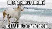 когда накуренный убегаешь от мусоров