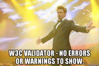  w3c validator - no errors or warnings to show.