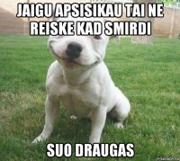 jaigu apsisikau tai ne reiske kad smirdi suo draugas