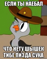 если ты наебал что нету шышек тибе пизда сука