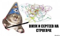 вжух и Сергеев на строгаче