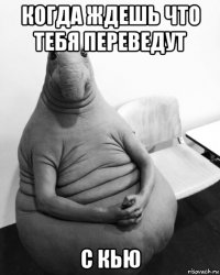 когда ждешь что тебя переведут с кью