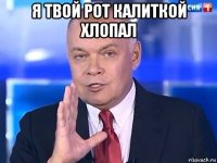 я твой рот калиткой хлопал 