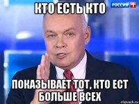 кто есть кто показывает тот, кто ест больше всех