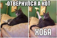 отвернулся а кот 