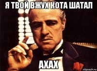 я твой вжух кота шатал axax