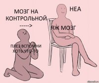 ПЛЕЗ ВСПОМНИ ХОТЬ ЧТО-то ЯЖ мозг Мозг на контрольной ----->