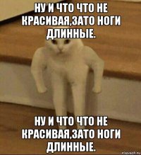 ну и что что не красивая,зато ноги длинные. ну и что что не красивая,зато ноги длинные.