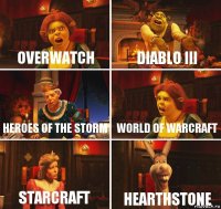 Overwatch Diablo III Heroes of the Storm World of Warcraft StarCraft Hearthstone