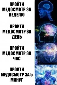 Пройти медосмотр за неделю Пройти медосмотр за день Пройти медосмотр за час Пройти медосмотр за 5 минут