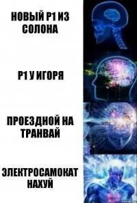 Новый Р1 из солона Р1 у Игоря Проездной на транвай Электросамокат нахуй