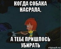 когда собака насрала, а тебе пришлось убирать