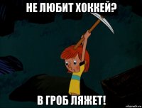 не любит хоккей? в гроб ляжет!