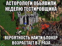 асторологи обьявили неделю тестировщика вероятность найти блокер возрастает в 2 раза