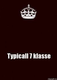  Typicall 7 klasse