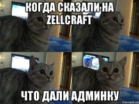 когда сказали на zellcraft что дали админку