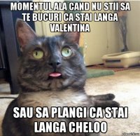 momentul ala cand nu stii sa te bucuri ca stai langa valentina sau sa plangi ca stai langa cheloo