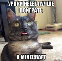 уроки нееее лучше поиграть в minecraft