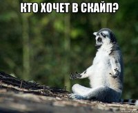 кто хочет в скайп? 