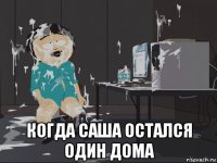  когда саша остался один дома