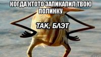 когда ктото запикапил твою полинку 