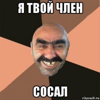 я твой член сосал