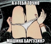 а у тебя точно машина баргузин?