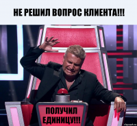 Не решил вопрос клиента!!! Получил единицу!!!