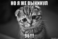 но я же выкинул 96!!!