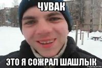 чувак это я сожрал шашлык